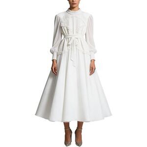 Leon Gori Womens  Solid Maxi Dress